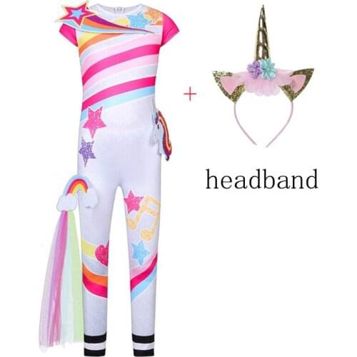 Girls Unicorn Cosplay Halloween Costumes for Kids Colorful Sleeveless Anime Bodysuit Funny Party Clothing Children Birthday Gift