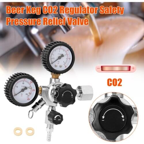 Home Brewery Beer Brewing Beer CO2 Keg Regulator самогоноварение Safety Pressure Relief Valve 0-3000 PSI Tanks Pressure