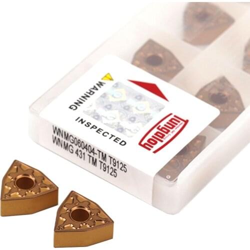 WNMG080404-TM T9125 WNMG080408 CNC lathe Turning Tools Carbide Insert Cut Steel High Quality Continuous . Ntermittent Machining