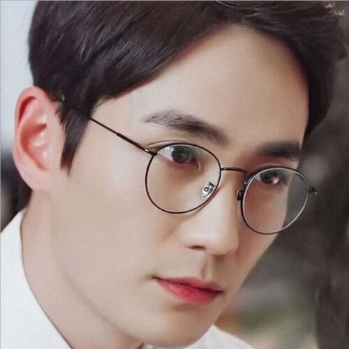 Feishini 2021 Boutique Computer Glasses Men Rays Radiation Gamin Eyewear Frames Metal Unisex Anti Blue Light korea Glasses Women