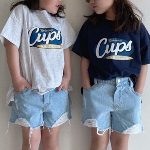 Summer Top Mens And Womens Foreign Style Letter Printing Loose And Comfortable Casual Cotton Short sleeve