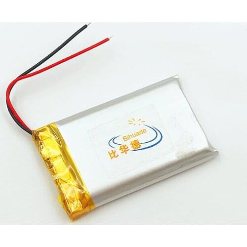 Li-po 3.7V lithium polymer battery 6.5*2540 652540 800mAh MP3 MP4 GPS 6.5*25*40mm lithium battery small stereo GPS