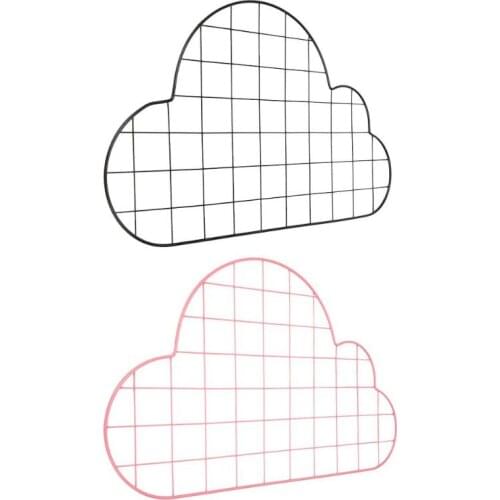 Cloud Shape Metal Wall Mesh Hanging Photo Frame Picture Storage Frame Home DIY Creative Decoration Iron Mesh Photo Wall