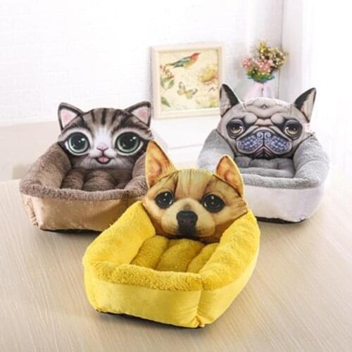 Cartoon modeling warm kennel Cute 3D Dog House Dogs Carton Pet Bed Warm Soft Dogs Kennel Pet Sleeping Bag Cat House Dog Sofas