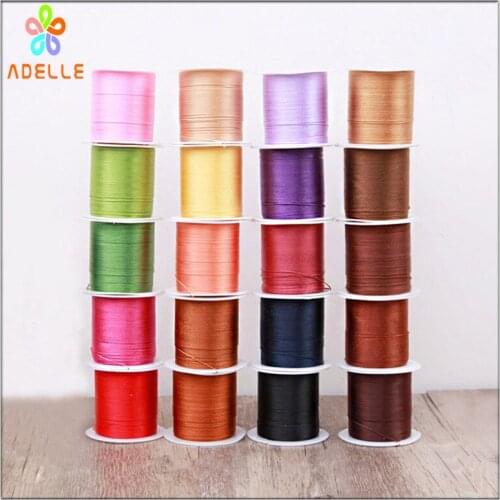 23 Colors Nylon String 0.3mm Strong thread 6ply Twisted Sewing Shoes Fish Bookbinding Leathercraft DIY free shipping 2 Rolls