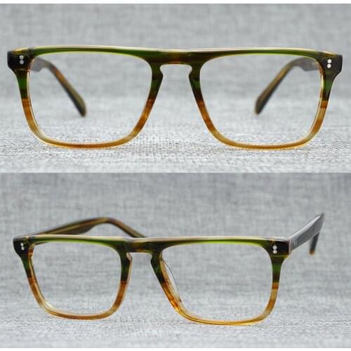 Acetate Glasses Frame Men Women Vintage Square Clear Eye Glasses Optical Myopia Prescription Eyeglasses Frames Eyewear Oculos