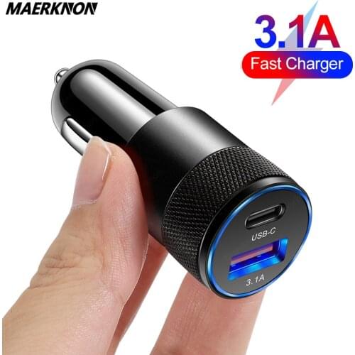 PD USB C Car Charger Quick Charge 4.0 3.0 Fast Charging For All Smartphones For iPhone 12 11 Xiaomi Samsung Type C Phone Charger