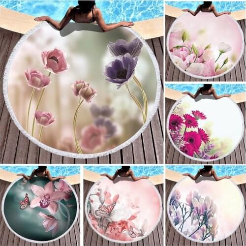Peony flowers Beach cover up Microfiber towel strandlaken luxury beach towel Pareo beach Fringed beach towel miraculous For home