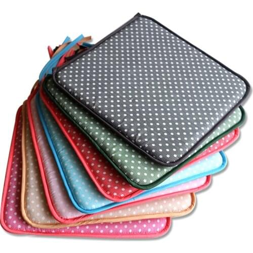 Summer Mesh Fabric Chair Seat Cushion 40*40cm Breathable Square Chair Cushions For Dining Chairs 11 Colors Sofa Cushion