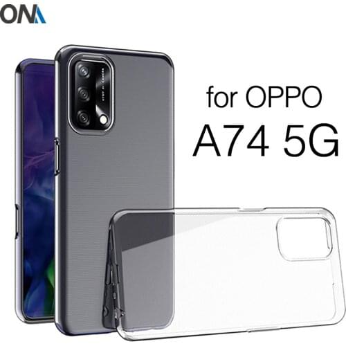 Case For Oppo A74 5G TPU Silicone Clear Fitted Bumper Soft Case for Oppo A74 5G Transparent Back Cover