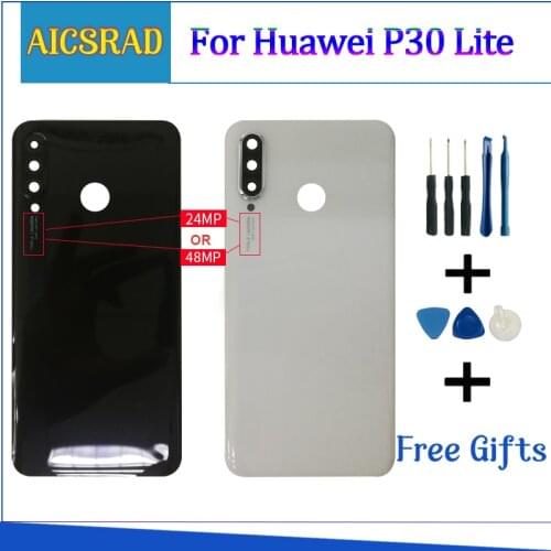 Glass Rear Housing Cover For Huawei P30 Lite Back Door Replacement Battery Case For P30 Lite Glass Battery Cover
