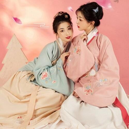 Traditional Hanfu Women Dance Costume Rabbit Embroidery Fairy Dress Folk Festival Outfit Stage Rave Performance Clothing DC4675