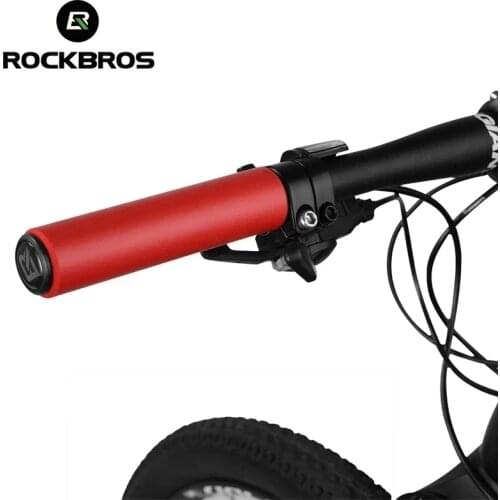 ROCKBROS Bicycle Grips MTB Silicone Sponge Handlebar Grips Anti-skid Shock-absorbing Soft Bike Grips Ultraight Bike Accessories