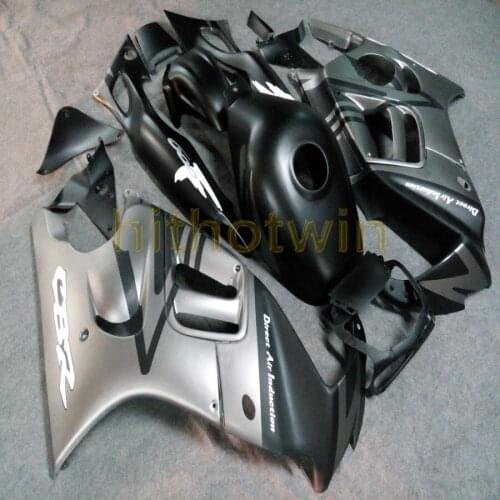 Screws+silver motorcycle body kit ABS Plastic for CBR600F3 1997-1998 F3 97 98 Fairing