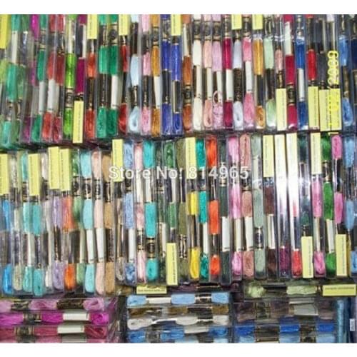 Choose Appointed Colors Or Mix Colors 447 pcs/lot Embroidery / Cross Stitch Thread Floss Yarn
