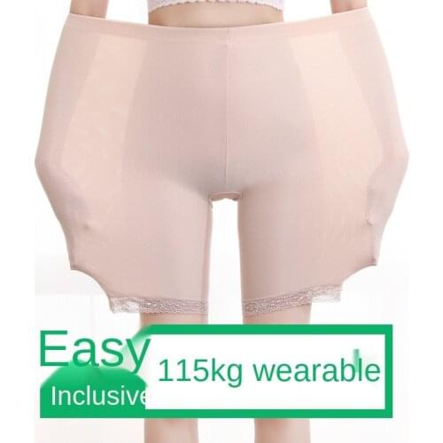 Women 's plus Size Ice Silk Safety Pants Lace Hip Lifting Seamless Leggings Women 's High Waist Underwear