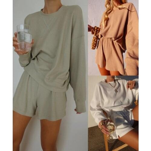 2021 womans summer shorts sets 2 piece sets womens outfits casual solid color top shorts sports suit casual simplee shorts suit