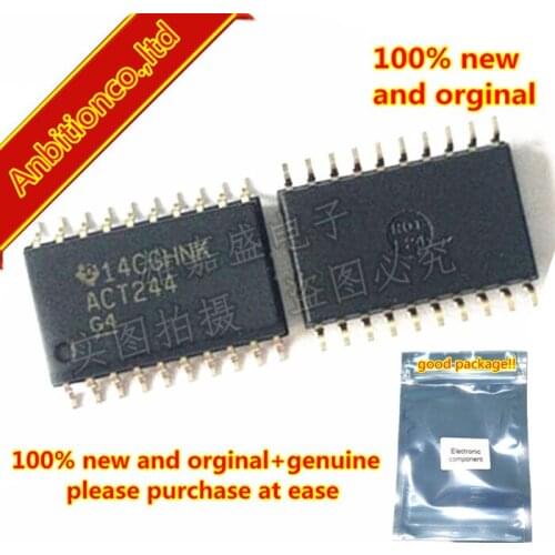 10pcs 100% New original SN74ACT244DWR SN74ACT244 74ACT244 SOP20 in stock