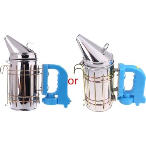 2020 New Electric Beekeeping Smoker Stainless Steel Manual Bee Farm Beekeeper Tool Equipment Smoke Garden Mites Treatment