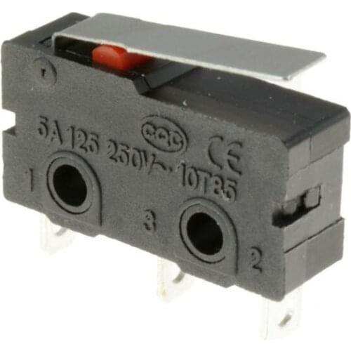 5 x Short Lever Actuator Microswitch SPDT 5A Micro Switch