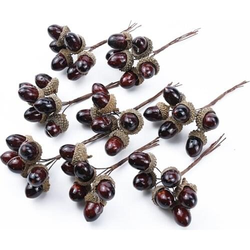 6 pieces Fake Pine cone vases for home decor wedding decorative flowers wreath Christmas craft materials artificial plants cheap