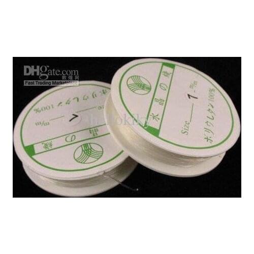 60ROLLS 12M White stretch elastic cord 0.7mm M374