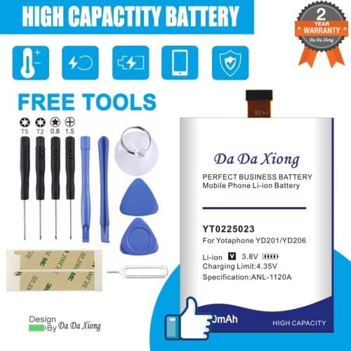 YT0225023 3950mAh Smart Phone Batteries For Yotaphone 2 YD201 YD206 Battery