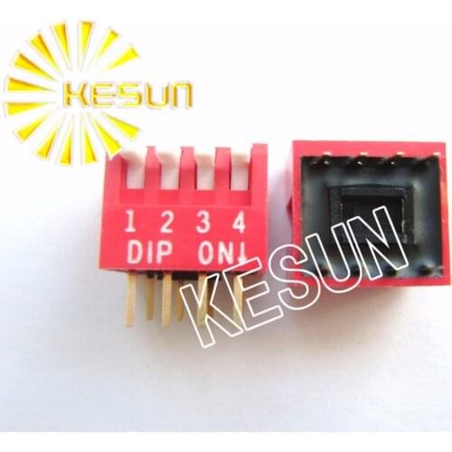 FREE SHIPPING 10PCSx 100% Original DPL-04 4P 2.54mm Gold Plated Piano Keyboard DIP Switch DPL-04-V