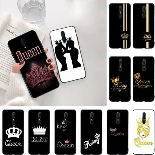 HOTCASHOP Couple King Queen Crown Phone Case For Oppo A5 A9 2020 Reno2 z Renoace 3pro A73S A71 F11
