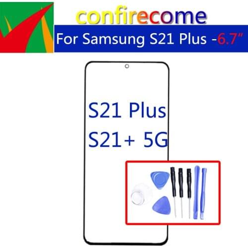 For Samsung Galaxy S21 Plus 5G G996 S21+ Front Touch Panel LCD Display Screen Out Glass Cover Lens Repair Replacement