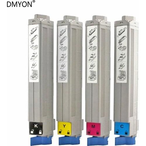 DMYON Toner Cartridge Compatible For OKI for C9600 C9800 C9650 C9850 Printers Black and Color Toner Cartridges