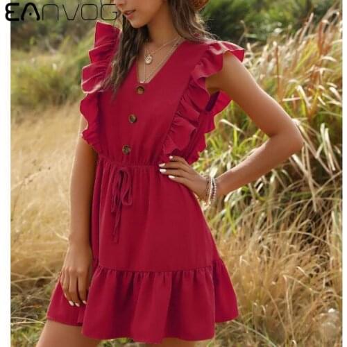 Летние платья с воланами EAnvog China At AliExpress