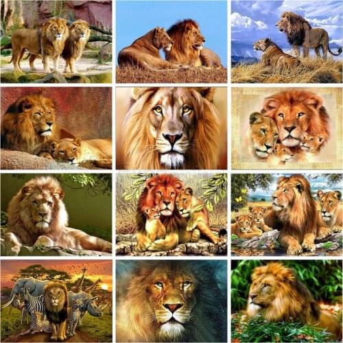 EverShine Diamond Painting Lion Cross Stitch Diamond Art Embroidery Mosaic Sale Bead Picture Kits Handicraft Hobby Wall Decor