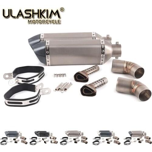 Motorcycle Exhaust Muffler Escape Link Middle Pipe Slip On For Tail Tips Muffler For Ducati Monster 695 696 795 796 1100 Exhaust