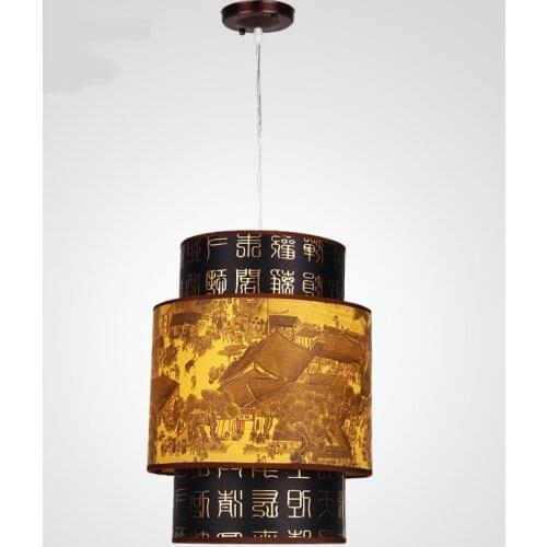 Chinese style WClassical Chinese restaurant meal Pendant Light hanging imitation sheepskin lamp lighting lamp retro dining ZS35