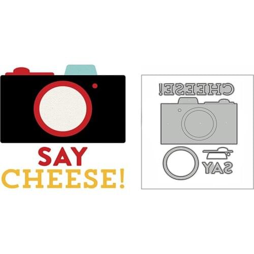 New Say Cheese Camera Shape 2020 Metal Cutting Dies for DIY Scrapbooking and Card Making Decorative Embossing Craft No Stamps