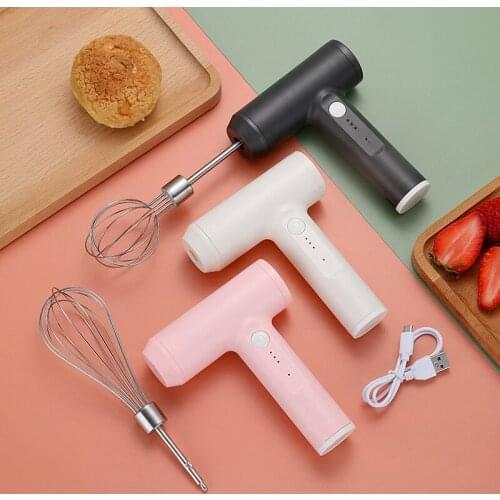 High-Power Rechargeable USB Cream Whisk Blender Home Handheld Mini Baking Tool Electric Whisk