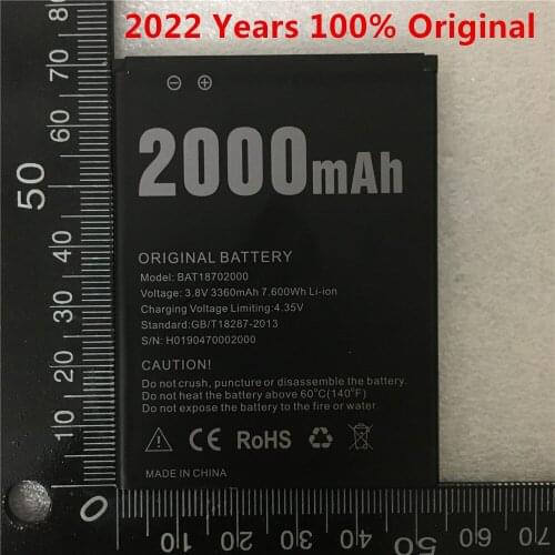 Original 2000mAh Battery for Doogee X50 High Quality mobile phone Replacement Batteries Battery