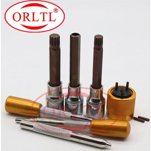 ORLTL Common Rail Injector Tool Auto Repairing Tools Removal 8 pcs Tool Kit Set for Injection