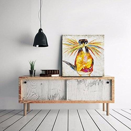 Hand painted Oil Painting on Canvas lovely birds parrots Animals Wall Art picture for bedroom living room Home Decor paintings