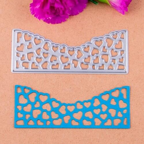 Heart design Borderline Metal die cutting dies for DIY Scrapbooking Photo Album Decoretive Embossing Stencial