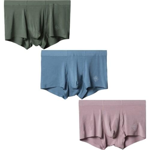 Adannu 3Pcs/lot Man Underwear Boxer Men Shorts Modal Mens Boxers High Quality Underpants Male Boxershorts Soft Solid Panties