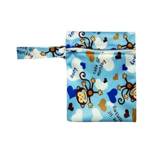Wet bags for cloth diapers sanitary pads nursing pads print color mix color free shipping 50 pcs/pcs