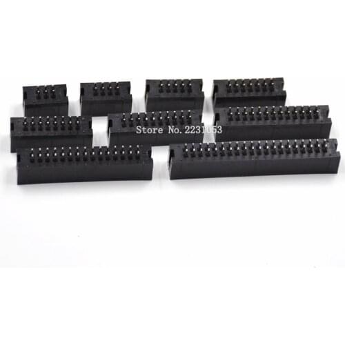 10PCS/LOT DC3 30P 30Pin DC3-30P 2.54mm Socket Header Connector ISP Male Double-spaced Straight IDC JTAG