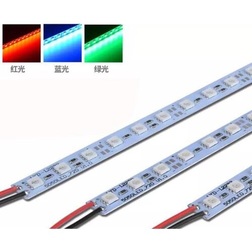 5050 LED Hard Rigid Strip High Brightness DC12V 36LEDs/50cm LED Bar Light For Kitchen Under Cabinet Showcase 200pcs/lot