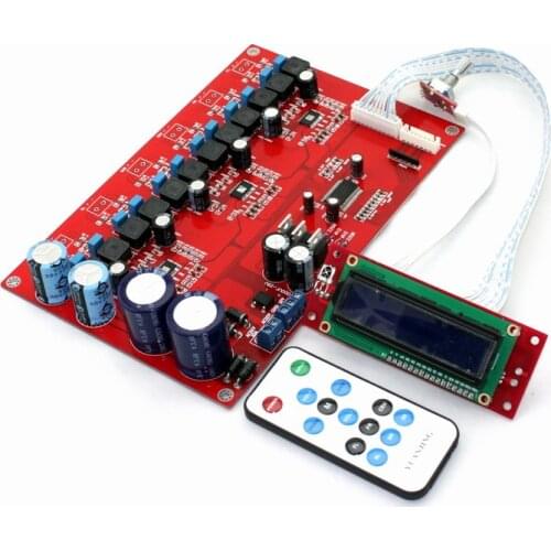AC15V 300W TPA3116(3 pcs) + M62446 5.1 50WX6 D 6-channel remote control power amplifier board