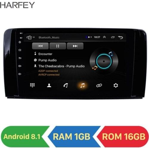 Harfey Android 8.1 9" car Radio GPS for Mercedes Benz R Class W251 R280 R300 R320 R350 R63 2006-2013 touch screen Car Multimedia