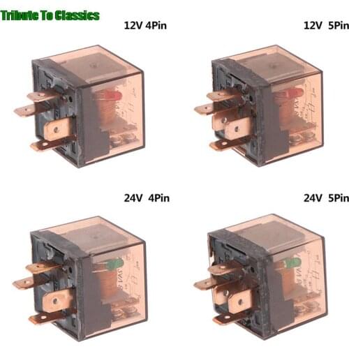 1Pc Waterproof Automotive Relay 12V 80A 4/5Pin SPDT Car Control Device Car Relays DC High Capacity Switching HOT