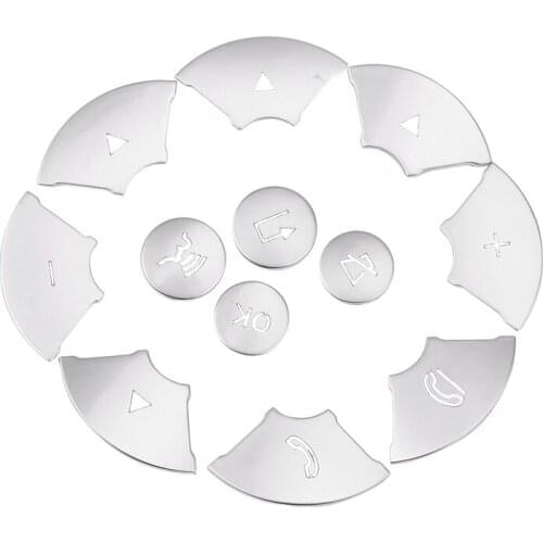 Car Interior Steering Wheel Button Switch Trim Cover Sticker for Mercedes Benz C E S Class W204 W212 W221 GLK X204 C200 C250