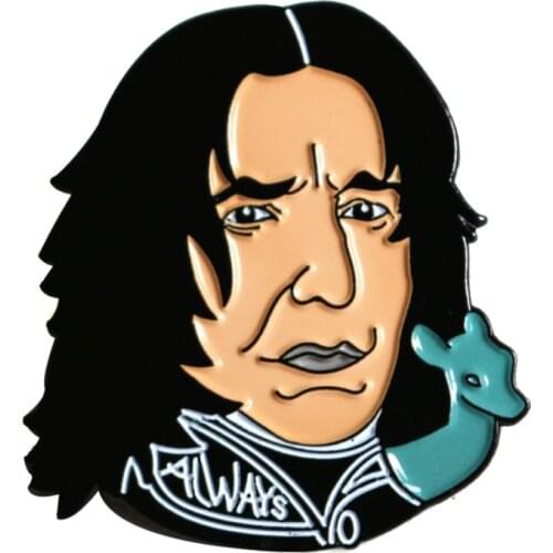 Snape Brooch Forever and Love Enamel Pin Unrequited Love Badge Harry series Accessory